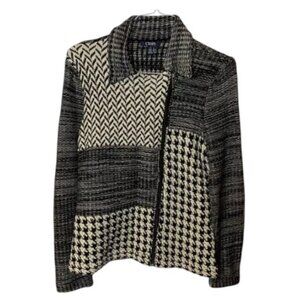 Chaps black/white pattern jacket size M